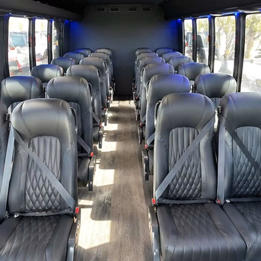 30 passenger minibus inside