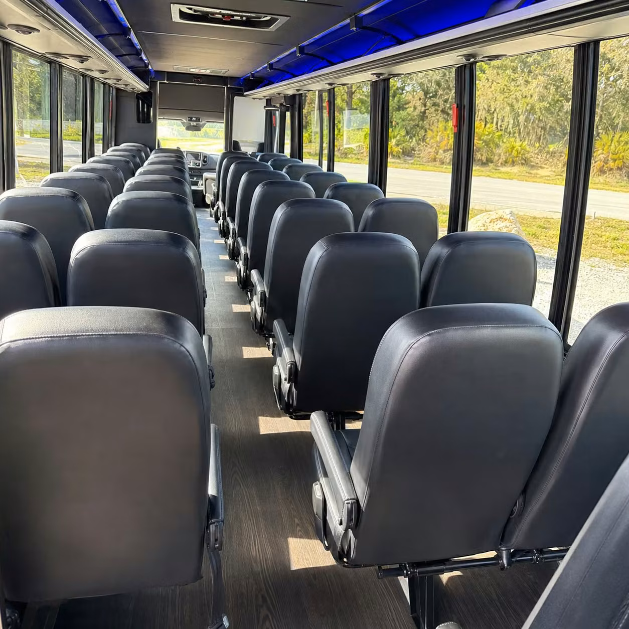 30 passenger minibus interior